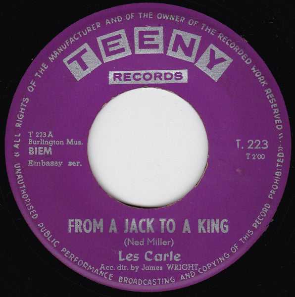 Les Carle / Marilyn Lee : From A Jack To A King / Our Day Will Come (7", Single)