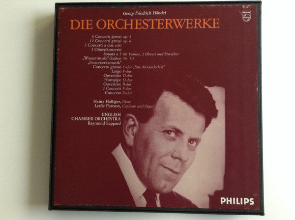 Georg Friedrich Händel, English Chamber Orchestra, Raymond Leppard : Händel - Die Orchesterwerke, Wassermusik & Feuerwerksmusik u.a. (9xLP, Album, box)