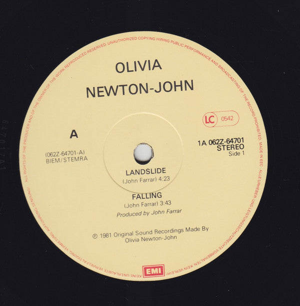 Olivia Newton-John : Landslide (12")