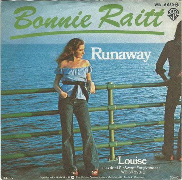 Bonnie Raitt : Runaway (7", Single)