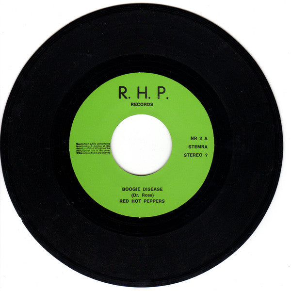 Red Hot Peppers (3) : Boogie Disease / Let's Think About Livin' (7")
