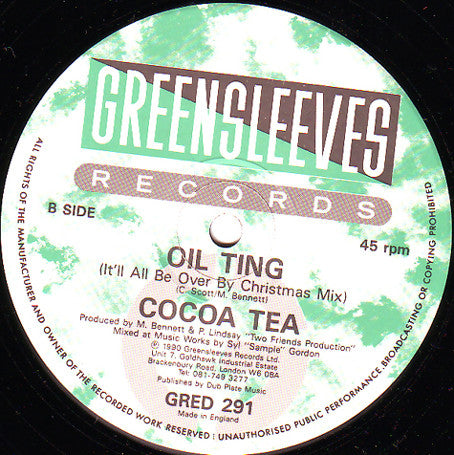 Cocoa Tea : Oil Ting (12")