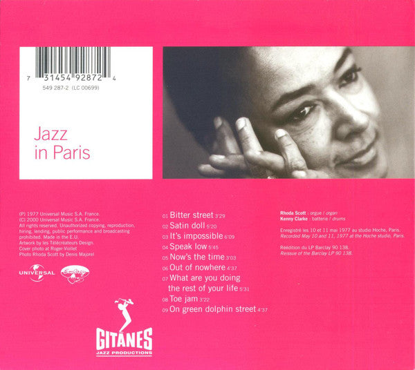 Rhoda Scott + Kenny Clarke : Rhoda Scott + Kenny Clarke  (CD, Album, RE, RM, Dig)