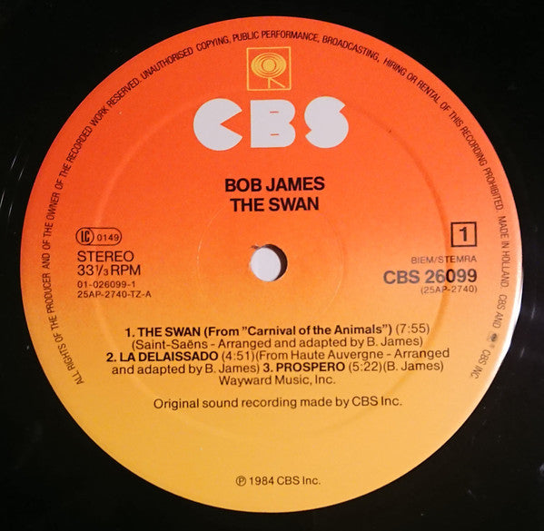 Bob James : The Swan (LP, Album, Gat)
