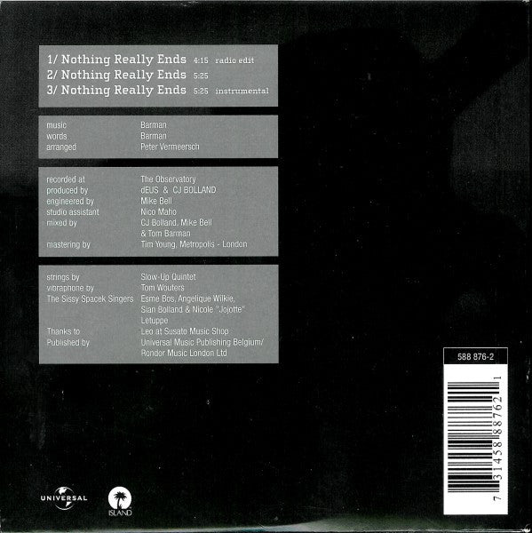 dEUS : Nothing Really Ends (CD, Maxi)