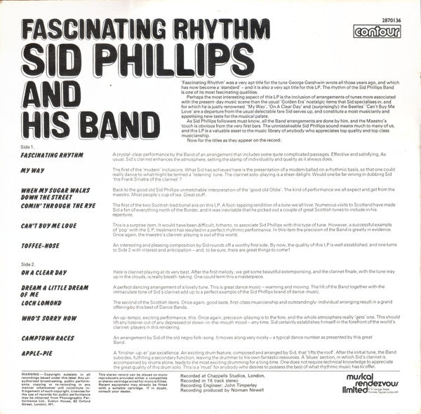 Sid Phillips Band : Fascinating Rhythm (LP)