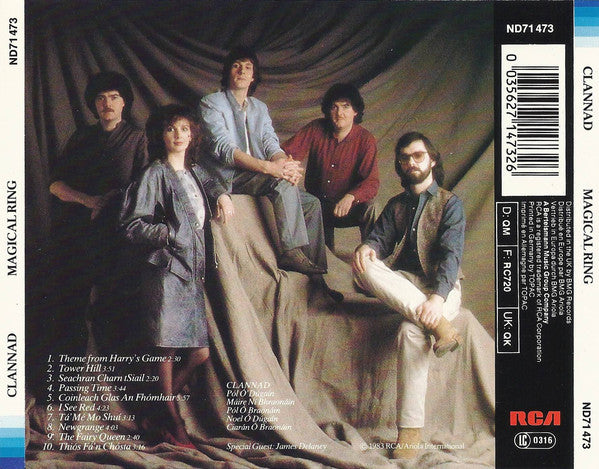 Clannad : Magical Ring (CD, Album, RE, Son)