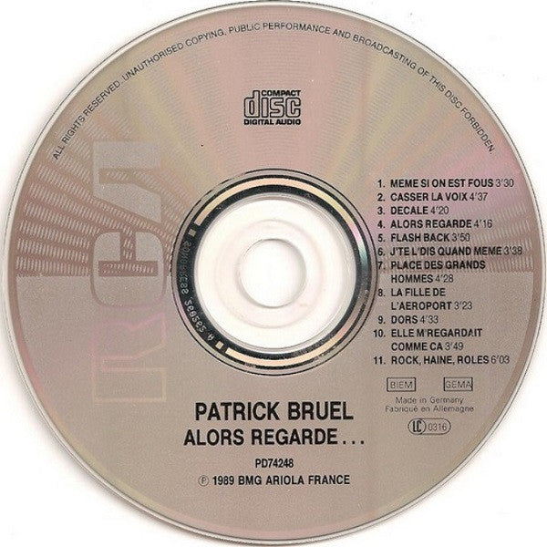 Patrick Bruel : Alors Regarde (CD, Album)