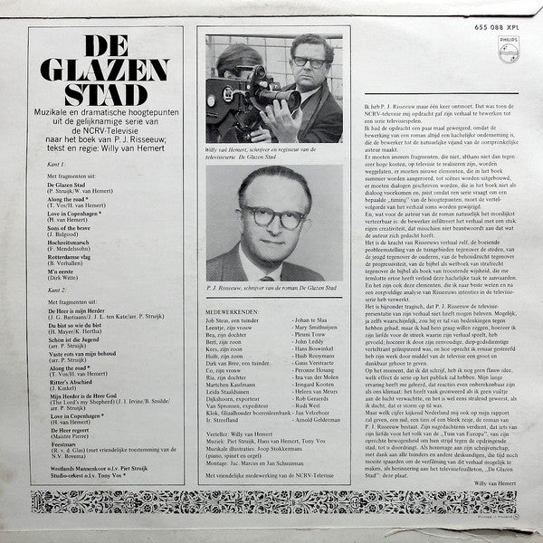 Willy van Hemert / Tony Vos / Westlands Mannenkoor / Piet Struijk : De Glazen Stad (Original Soundtrack) (LP, Album, Mono)