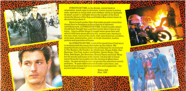 Various : Streets Of Fire - A Rock Fantasy (Music From The Original Motion Picture Soundtrack) (CD, Comp, RE)