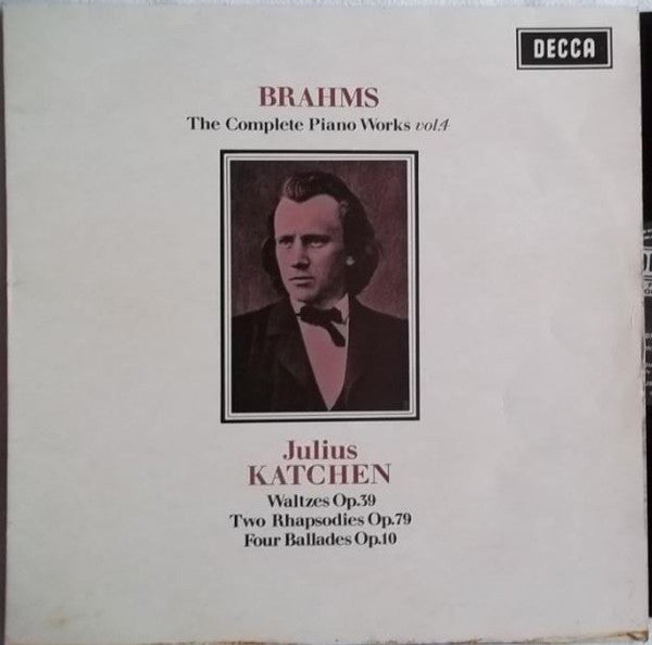 Johannes Brahms, Julius Katchen : The Complete Piano Works Vol. 4 (LP, RP)