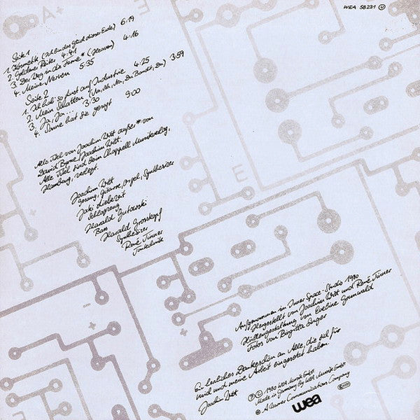 Joachim Witt : Silberblick (LP, Album)