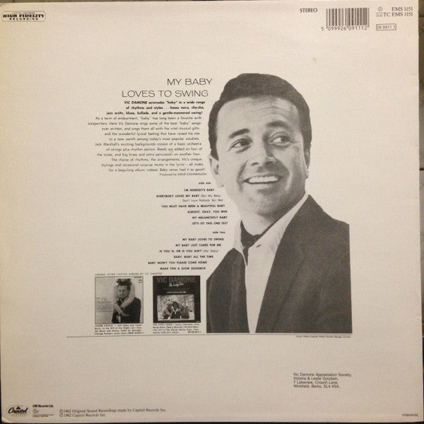 Vic Damone : My Baby Loves To Swing (LP, RE)