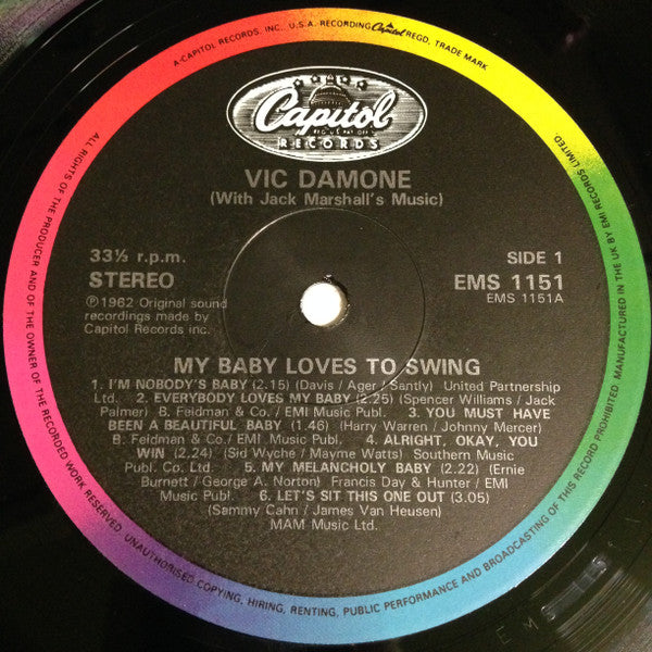 Vic Damone : My Baby Loves To Swing (LP, RE)