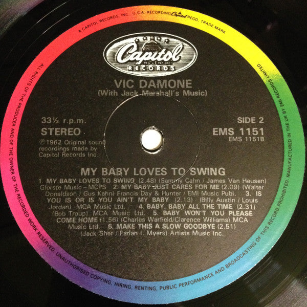 Vic Damone : My Baby Loves To Swing (LP, RE)