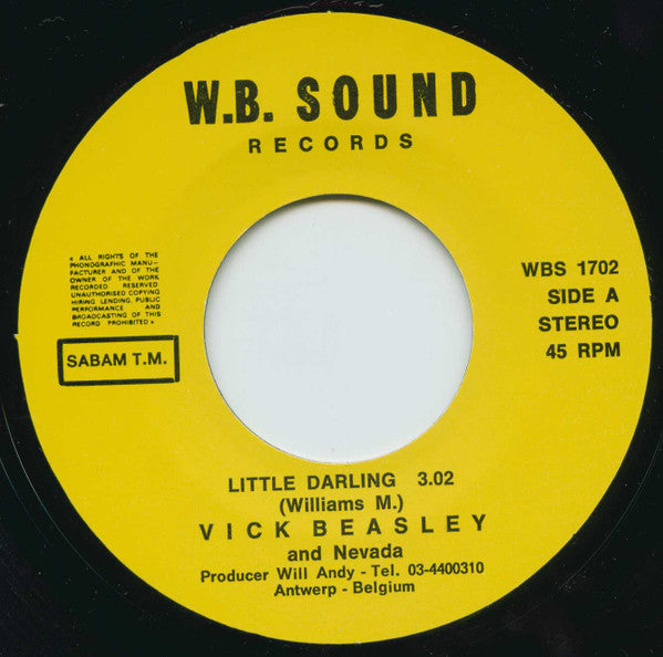 Vick Beasley, Nevada (26) : Little Darling (7", Single)