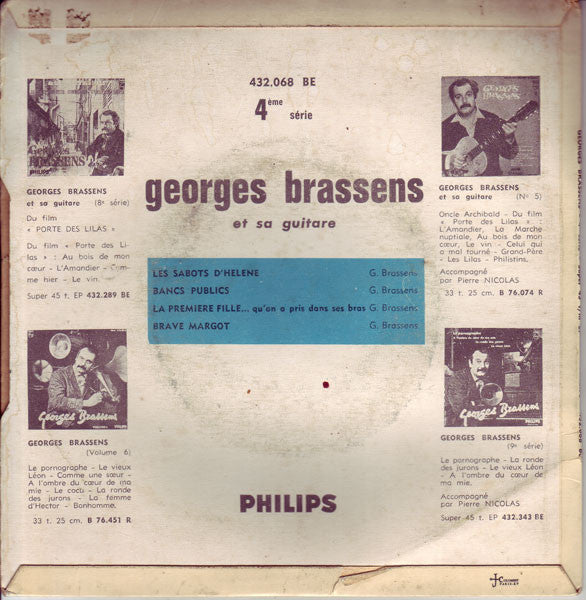 Georges Brassens : N°4 (7", EP, Mono, RP)