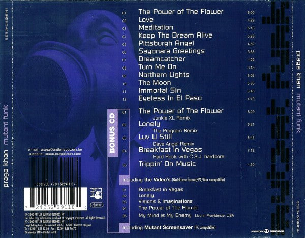 Praga Khan : Mutant Funk (CD, Album + CD, Album, Enh, Ltd)