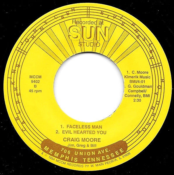 Craig Moore & Friends Featuring Jim McCarty : Sun Session (7", EP, Bla)