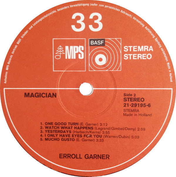 Erroll Garner : Magician (LP, Album)