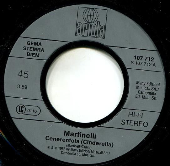 Martinelli : Cenerentola (7", Single)
