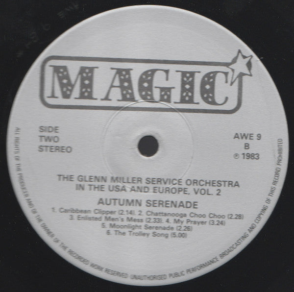 The Glenn Miller Service Orchestra : The Glenn Miller Service Orchestra In The U.S.A. And Europe, Vol. II - Autumn Serenade (LP, Mono)