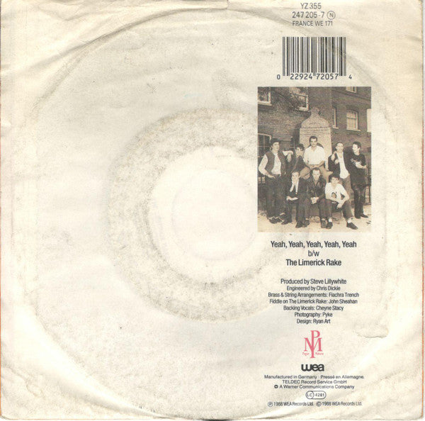 The Pogues : Yeah Yeah Yeah Yeah Yeah (7", Single)