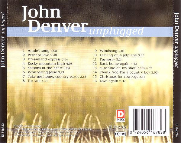 John Denver : Unplugged (CD, Album, RE)