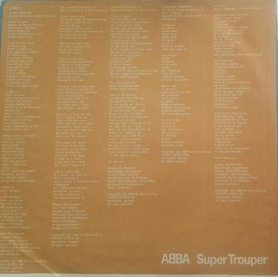 ABBA : Super Trouper (LP, Album)