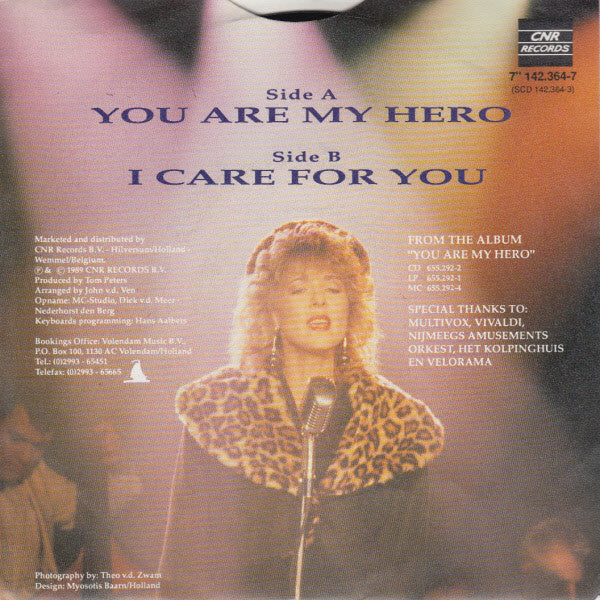 Anny Schilder : You Are My Hero (7", Single)