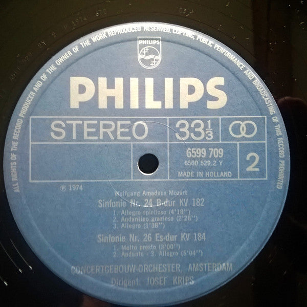 Wolfgang Amadeus Mozart - Josef Krips, Concertgebouworkest : Die Großen Sinfonien (8xLP + Box, Comp)