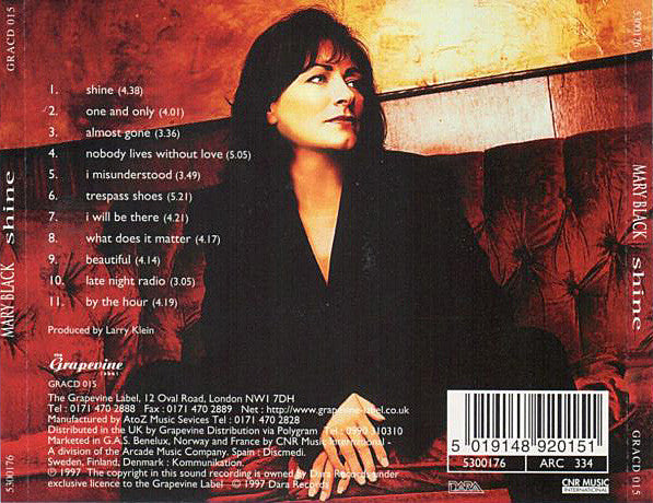 Mary Black : Shine (CD, Album)