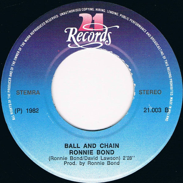 Ronnie Bond (3) : Live And Let Live (7", Single)