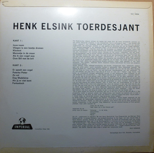 Henk Elsink : Toerdesjant (LP, Album)
