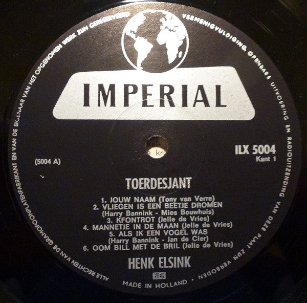 Henk Elsink : Toerdesjant (LP, Album)
