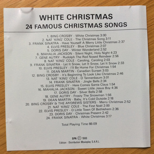 Various : White Christmas - 24 Famous Christmas Songs (CD, Comp)