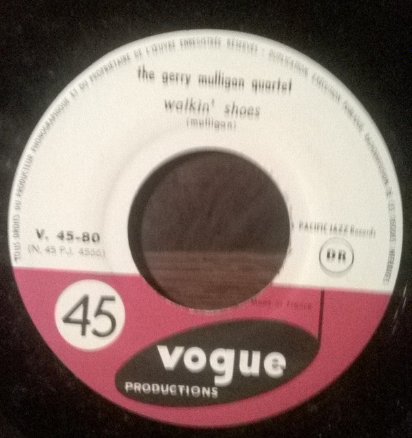 Gerry Mulligan Quartet : Bernie's Tune / Walkin' Shoes (7", Single)