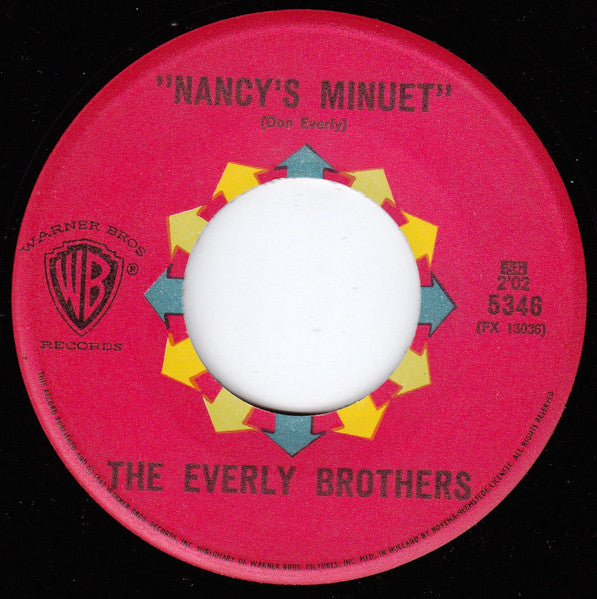 The Everly Brothers* : (So It Was... So It Is) So It Always Will Be / Nancy's Minuet (7", Single)