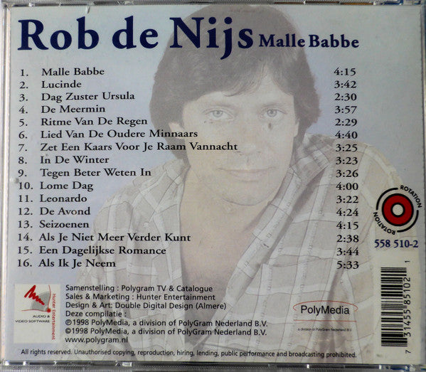 Rob de Nijs : Malle Babbe (CD, Comp)
