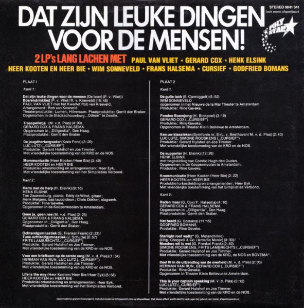 Various : Dat Zijn Leuke Dingen Voor De Mensen! (2xLP, Comp, Gat)