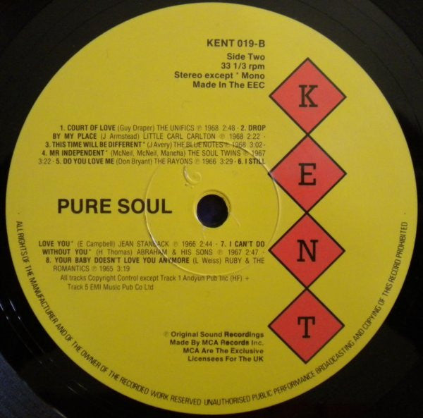 Various : Pure Soul (LP, Comp)