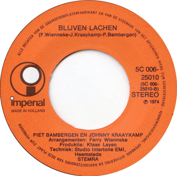 Piet Bambergen En Johnny Kraaykamp : Wij Zijn Niet Meer Piep (7", Single)