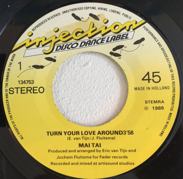 Mai Tai : Turn Your Love Around (7", Single)
