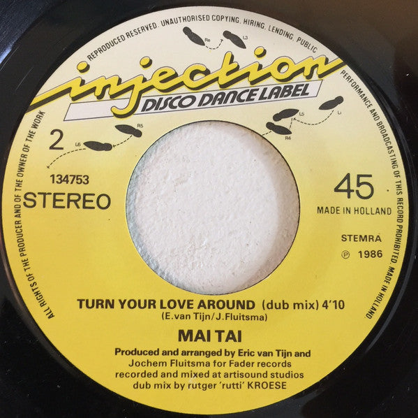 Mai Tai : Turn Your Love Around (7", Single)