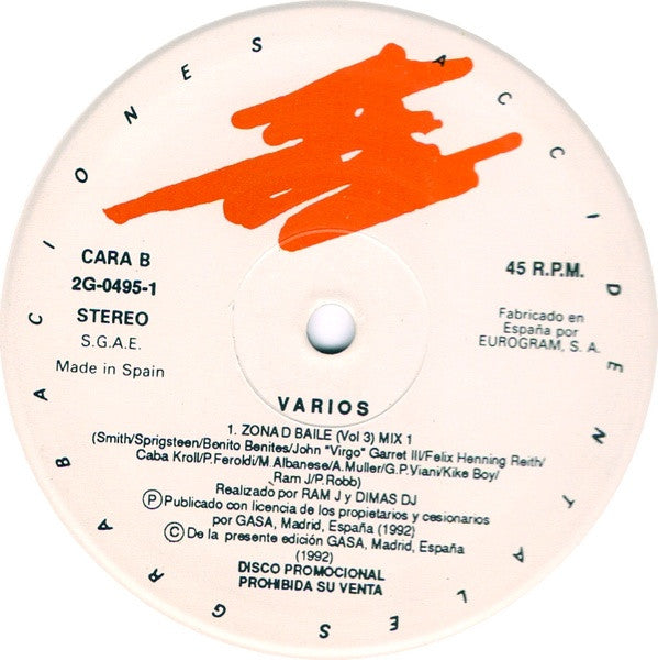 Various : Zona D Baile Vol. 3 (12", Comp, Mixed, Promo)