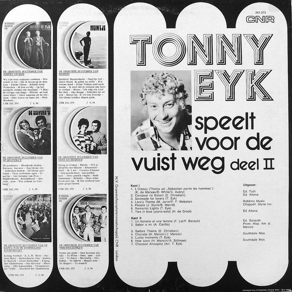 Tonny Eyk : Tonny Eyk Speelt Voor De Vuist Weg Deel 2 (LP, Album)