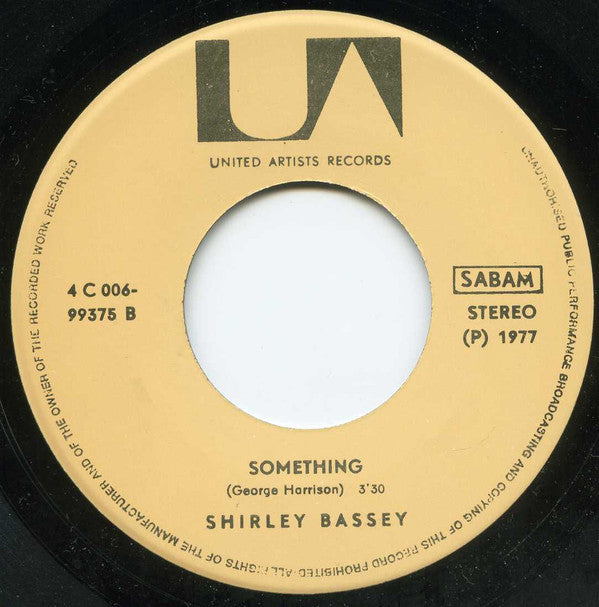 Shirley Bassey : Never, never, never (7", RE)