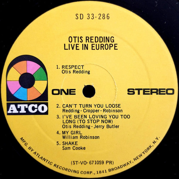 Otis Redding : Otis Redding Live In Europe (LP, Album, Pre)