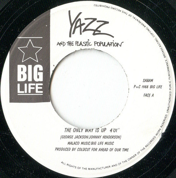 Yazz And The Plastic Population : The Only Way Is Up (7", Single)