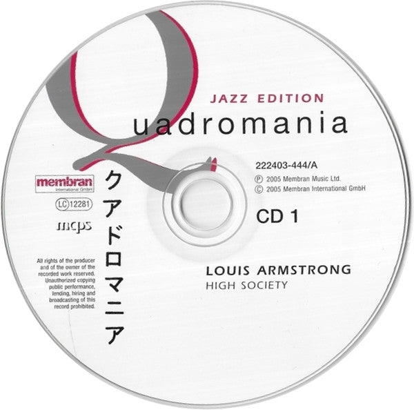 Louis Armstrong : High Society (4xCD, Comp, RM)